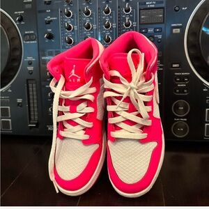 Nike Air Jordan Pink and White Sneakers